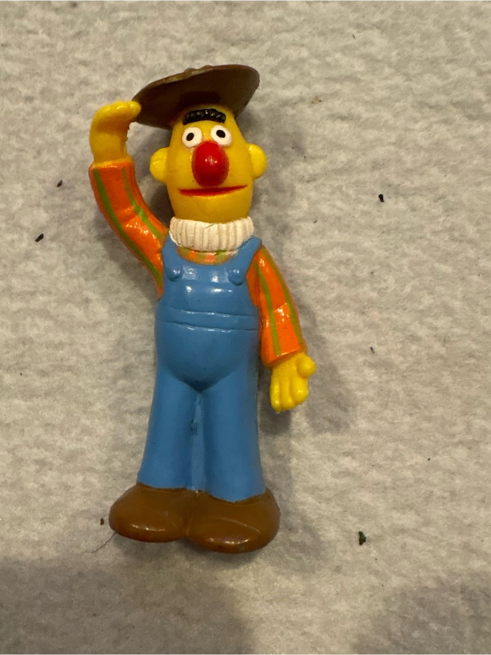 JHP Sesame Street Playhouse FARMER BERT PVC Figure Vintage 1980's